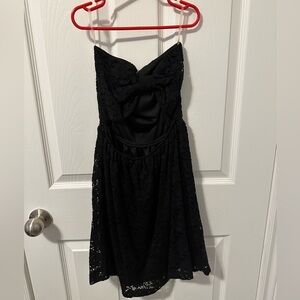 Black bow back dress